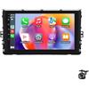 Ciosipul Schermo da 9"Wireless CarPlay per V-W MQB 2018-2021 Polo Plus/T-Cross/Zoals T-Kruis/T-Roc/Tharu/Sagitar Autoradio Android Auto Unità principale Stereo Telecamera di retromarcia(Color:4 CORE 1+32G)