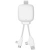 Xoopar Cavo Multi-Connettori USB 4 In 1 - Caricatore Universale E Batteria Esterna 3000 mAh In Plastica Riciclata - Xoopar Gamma Lite Bianca