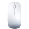 Sytaun - Mouse USB cablato, mouse per computer, mouse per videogiochi, universale 800/1000/1200/1600DPI con 4 pulsanti cablato per mouse PC/computer, accessorio per computer, colore: Argento