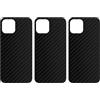 apgo BACK SKIN Film Pellicola protettiva Protezione Posteriore per Apple iPhone 12 Pro, skin sticker film foil vinyl Carbon Nero