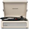 Crosley Voyager Giradischi con 2 altoparlanti, Bluetooth In & Out e AUX - Giradischi Vintage a 3 velocità - Per vinili da 7, 10 e 12 - Portatile con custodia integrata - Dune