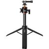 NutriEss Vrig TP08S Sports Camera Sports Selfie Stick Stick Stand in lega di alluminio in lega 55 cm Altezza massima con monte a scarpa fredda 360 Sostituzione a sfera rotabile per 13 12