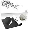 Hearda 3D Modello Tappetino Mouse, Sakura Elegante Tappetino Mouse XXL/XL/L,Tappetino Mouse Gaming con Base in Antiscivolo e Bordi Cuciti,Mouse Pad per Ufficio e Casa (Bianco,1000x500x3mm)