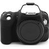 kinokoo Custodia in silicone per Canon EOS SL3 / SL2, custodia protettiva in gomma per Canon EOS 250D / 200D / 200D II (nero)