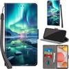 Haninsuze Cover per Samsung Galaxy A42 5G, artico | Pelle PU Portafoglio, Porta Carte, Magnetica, Libro, Antiurto Custodia