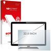 upscreen 22 Pellicola Protettiva per Monitor industriali con 22,0 Pollici (55.9 cm) [490 x 270 mm, 16:9] Schermo Protezione, Anti-Impronte