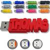 CLE USB FUN Chiavetta USB personalizzata con il tuo testo - il colore di tua scelta - USB 3.0 - 8 Go, 16 Go o 32 Go - un regalo originale e unico (32 GB, Rosso)