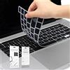 Batianda Cover protettiva in silicone ultra sottile per tastiera per MacBook Pro da 16 versione 2019 con Touch Bar e Touch ID modello A2141 Nero