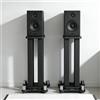 KEPMOGOH 2pcs supporto casse acustiche fino a 50kg, Antiscivolo e anti-vibrazione supporto casse audio, Design MDF che assorbe le vibrazioni, supporti casse acustiche per lo studio home theater (80cm)