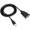 Akozon USB 2.0 a, Cavo Connettore Femmina 1.5M Connessione Supporta Convertitore Seriale 1 Convertitore Porta USB DB9 Universal USB