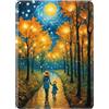 SGKITM Custodia Kindle Paperwhite 2012/2013/2015 Flip Cover Silicone Auto Svegliati o Sonno Magnetico Shell Foresta Gatto Fungo Ragazza Modello Protezione Case per Kindle Paperwhite 1/2/3 (56)
