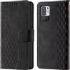 CaseGla Cover per Xiaomi Redmi Note 10 5G PU Pelle Custodia Flip Negro