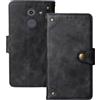 Anybird Nero Retro Pelle Case per Beghelli SLV10 1.7 Custodia Caso Premium Leather Cover Flip Guscio Protettiva Copertina Portafoglio Magnetico Anti Urto e Anti Graffi