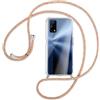 SIMao Cover Collana per Cellulare Compatibile con Realme 7 5G, Custodia Trasparente Silicone con Cordino Necklace Case Antiurto Cover Custodia da Collo Custodia con Cordino,Arcobaleno