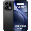 OPPO Find X9 5G 12+512GB, Smartphone sbloccato AI, Display ProXDR 6,59 120Hz, Fotocamera Hasselblad da 50 MP, 4K Motion, 7025 mAh, IP69, Space Black (Con carica 80W SUPERVOOC e Enco Air4)