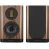 Wharfedale EVO 5.1 Coppia di diffusori da scaffale - Woofer in Kevlar tessuto da 5 pollici, tweeter AMT da 35 × 70 mm, Bass-Reflex, noce (noce)