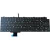 willhom Tastiera di ricambio retroilluminata del computer portatile per Dell Precision 7750 7550 7760 7560 Series 0713DM 713DM PK132V72B00
