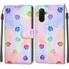 KENHONER Custodia per Samsung Galaxy A18/ A17/ A26 5G, impronta | Portafoglio Pelle PU, Magnetica, Resistente Agli Urti, Scomparto Carte Credito, Pieghevole, Flip Libro, Motivo