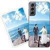 Sunrive Personalizzate Cover compatibile con Samsung Galaxy S21 5G personalizzabile con Foto Testi Frase Logo Disegni e Grafiche Personalizzata, assorbimento degli urti morbido TPU trasparente