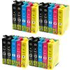 BELLIVESTORE 20 Cartucce compatibili per Stampante EPSON T1281 T1282 T1283 T1284 Stylus S22 SX125 SX420W SX425W SX130 SX440W SX445W SX235W SX435W SX230 SX430W