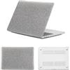HLAAJJX Custodia per Macbook Pro 16 pollici 2020 2019 A2141 Touch Bar/Touch ID,Case Copertina Rigida Protettiva in Plastica Opaca Smerigliata per Macbook Pro 16 Cover,Argenteo Scintillante