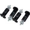 A ABSOPRO Dissipatore Calore Monta Perno per Raffreddamento Ventola LGA 775 Presa Plastica Set 4