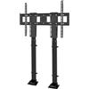 RAJYQODIS supporto tv motorizzato, staffa tv motorizzata da soffitto Con telecomando e controllo manuale della memoria, Corsa di sollevamento a doppio motore 130 cm, per TV da 55 a 100 (50-100 inch)