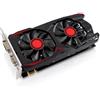 HERCHR Scheda grafica video per PC, slot PCIE 2.0 16X a doppia ventola GDDR5 da 6 GB 16X Supporta interfaccia multimediale DVI VGA HD Scheda video da gioco per PC desktop