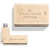 womishangmaoyouxiangongsijuanjohn2622 Chiavetta USB con incisione personalizzata in legno massello Drive USB 3.0 Chiavetta USB in Acero legno con incisione regalo personalizzata per matrimoni, anniversari, lauree, compleanni (16GB, D)