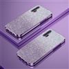 PAIX Custodia Telefono Trasparente Compatibile con Honor 20 Pro Cover Cornice Elettroplaccata Gradiente Glitter Protettiva Sottile TPU