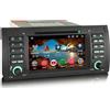 Erisin 8-Core 4+64GB Android 16 Autoradio GPS Navigatore Auto per BMW Serie 5 X5 E53 Supporto Senza fili Carplay Android Auto GPS CD DVD DSP WiFi SWC RDS Canbus Radio Bluetooth