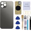 Perzework Sostituzione posteriore posteriore OEM per iPhone 12 Pro 6,1 pollici con kit di riparazione (grafite)