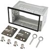 Janmobrian Mascherina Autoradio universale DVD Kit cornice di montaggio Double 2 DIN Hardware Auto Stereo Radio Fascia Fascia Telaio Automotive Radio Player Box Accessori