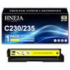 HNEJA Cartuccia Toner C230 Cartucce Toner Per Stampante C235 006R04391 006R04392 006R04393 006R04394 Sostituzione Compatibile (senza Chip, Alta Resa) per Xerox C230 C235 Stampanti,Yellow-1Pack