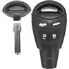 mt key Chiave auto Smartkey telecomando trasmettitore 4 tasti cassa + chiave di emergenza grezza per SAAB