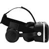 Cuifati Realtà Virtuale 3D per Occhiali VR Super Leggero Realtà Virtuale Super 3D Effetto Immagine Occhiali 3D Traspiranti, Morbidi e Belli Compatibile con Android e iOS