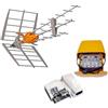 TELEVES Confezione 149921 DAT Boss Antenna UHF Intelligente LTE700 (C.21 - C.48) + Alim 24V + amplificatore per albero