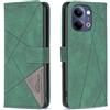 LOYWIN Custodia per VIVO Y21 5G Custodia Flip in Pelle PU con 3 Slot per Carte Cornice per Foto Supporto Integrato in Silicone Morbido TPU Cover per VIVO Y21 5G, Verde