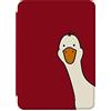 NagpintS Cover per e-Book Protettiva, Custodia per Kindle Paperwhite 6a/7a Generazione (Versione 2012/2013/2015/2017) - Cover con Sleep/Wake-Cartoon Duck su Sfondo Rosso