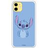 LA CASA DE LAS CARCASAS Cover per iPhone 11 ufficiale di Lilo & Stitch Blu per proteggere il tuo cellulare. Custodia per Apple in silicone flessibile con licenza ufficiale Disney.