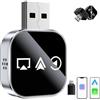 JIABAOZ Wireless Carplay Mirror Link Adapter, 2026 Upgrade 3 in 1 Auto Adapter, AirPlay/Android Auto/CarPlay, 2.4/5ghz WiFi and Bluetooth 5.0, Wired to Wireless Conversion (for IOS)