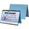 mCover Custodia rigida compatibile solo per HP OmniBook X Flip 14-FMxxxx 14-FKxxxx 2-in-1 (con cerniera a 360°) Windows Laptop 2025+ (non compatibile con altri modelli HP), colore acqua