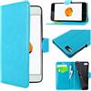 ebestStar - Cover Compatibile con iPhone 7 Plus, iPhone 8 Plus Custodia Portafoglio Pelle PU Protezione Libro Flip, Blu [Apparecchio: 158.2/158.4 x 77.9/78.1 x 7.3/7.5mm, 5.5'']