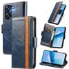 MOJIA Cover per Oukitel C58 PRO/Oukitel C58, PU Custodia Antiurto Resistente ai Graffi, Custodia Flip Portafoglio per Telefono con Supporto e Slot per Schede. Blu