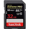 Sandisk Extreme Pro 32GB SDHC UHS-I Class 10 memory card - Memory Cards (32 GB, SDHC, Class 10, UHS-I, 95 MB/s, Black)