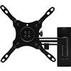 SOTECH Supporto da parete per TV WH-02-43 a 1 braccio con gestione dei cavi | Supporto girevole, inclinabile e orientabile per schermi diagonale da 13 a 43 pollici | Carico15 kg | Compatibile VESA
