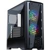 Magniumgear (MG-NE520G_DBK02) NEO-G ATX Mid-Tower, design frontale in rete ad alto flusso d'aria, 2 ventole 120 D-RGB, controller D-RGB, nero