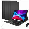 Generic Custodia con tastiera per Samsung Galaxy Tab A11 Plus/A11+ 11 pollici 2025, Galaxy Tab A9 Plus/A9+ 11 pollici, tastiera Bluetooth con mouse wireless, cover protettiva con supporto