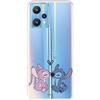 LA CASA DE LAS CARCASAS Custodia per Realme 9 Pro+ ufficiale di Lilo & Stitch, Angel & Stitch Bacio per proteggere il tuo cellulare. Cover per Xiaomi in silicone flessibile con licenza ufficiale di Lilo & Stitch