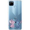 LA CASA DE LAS CARCASAS Custodia per Realme C21Y ufficiale di Lilo & Stitch, Angel & Stitch Bacio per proteggere il tuo cellulare Cover Realme in silicone flessibile con licenza ufficiale Lilo & Stitch